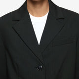 Marcelli Blazer in Black and White Pinkstripe Bec and Bridge