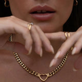 Valentine Necklace in Gold Arms of Eve