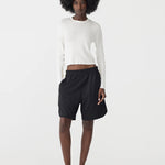 Pique Basketball Short in Black and Lemon BASSIKE