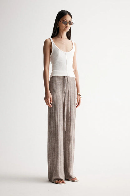 Oscar Pants in Dark Taupe