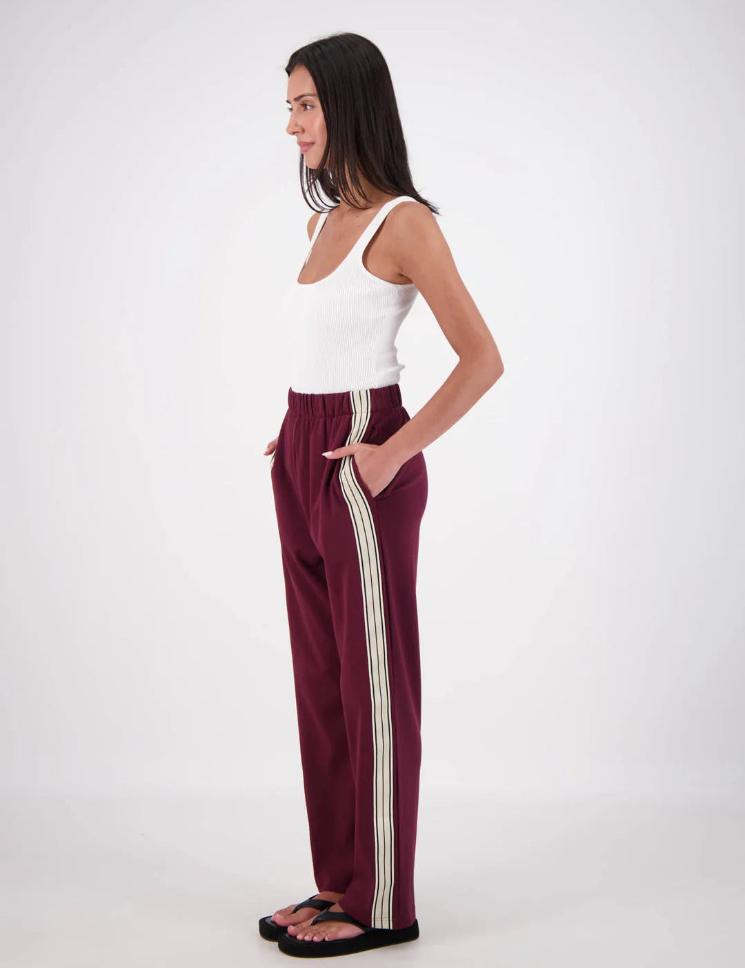 Panarea Trackpant in Plum Jasmine Alexa