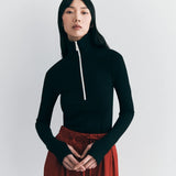 Summit Rib Turtleneck in Black Viktoria + Woods