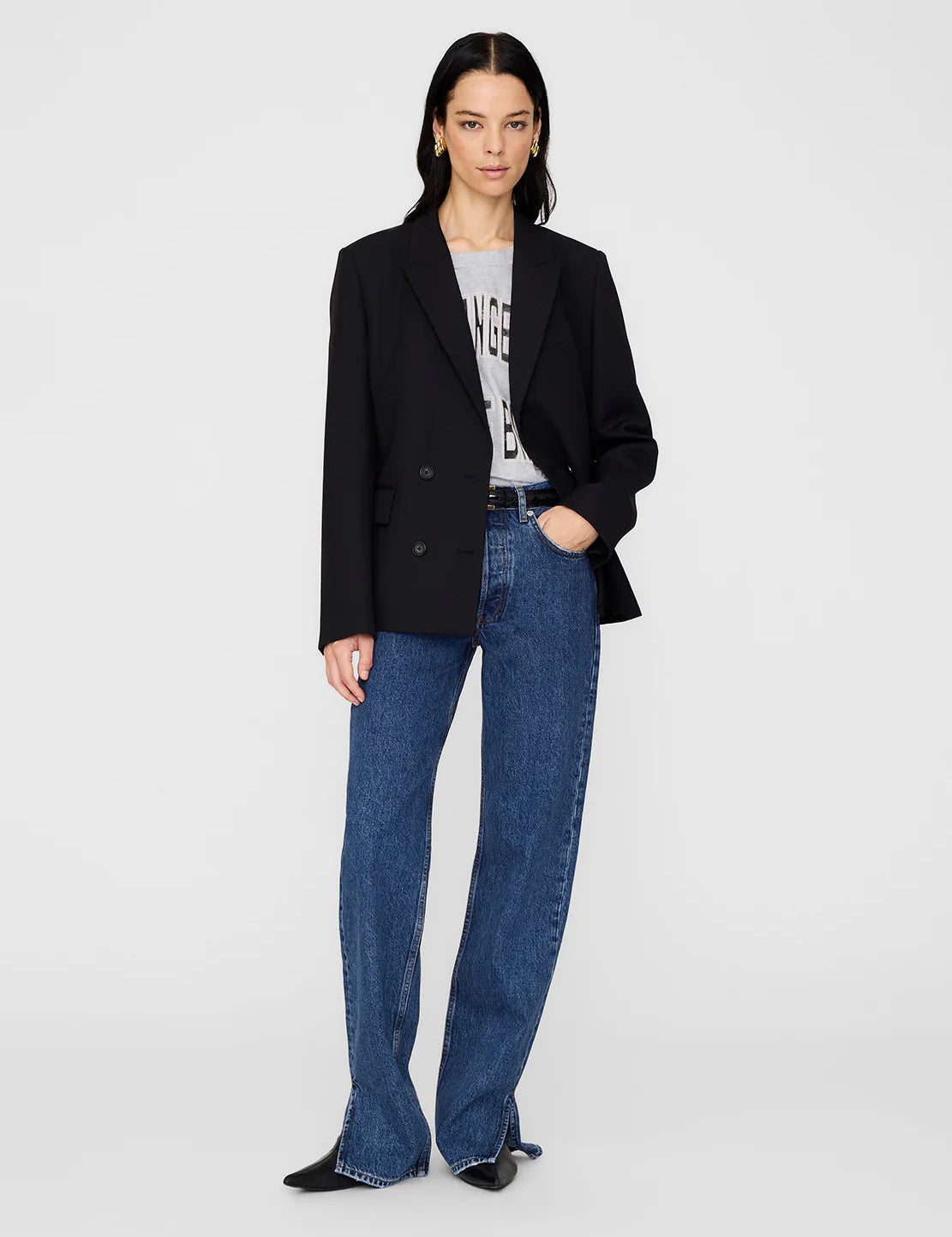 Evalyn Blazer in Black Anine Bing