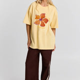 Le Fleur Oversized Tee in Butter