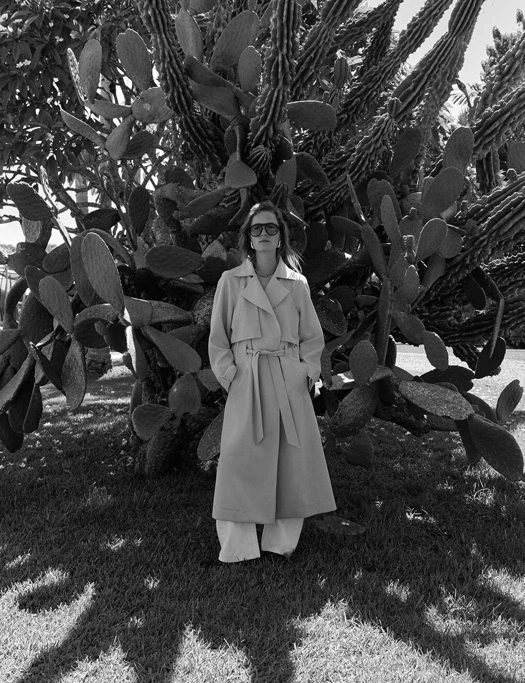 Nova Trench Coat in Pebble Elka Collective