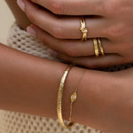 Evil Eye Gold Bracelet Arms of Eve