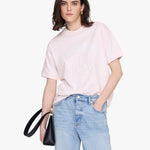 Jaylin Collegiate Tee in Powder Pink Anine Bing