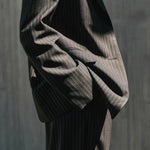 Michigan Blazer in Black Pinstripe Cloth Lifestyle Boutique