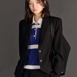 Rival Polo in Blue Stripe Viktoria + Woods
