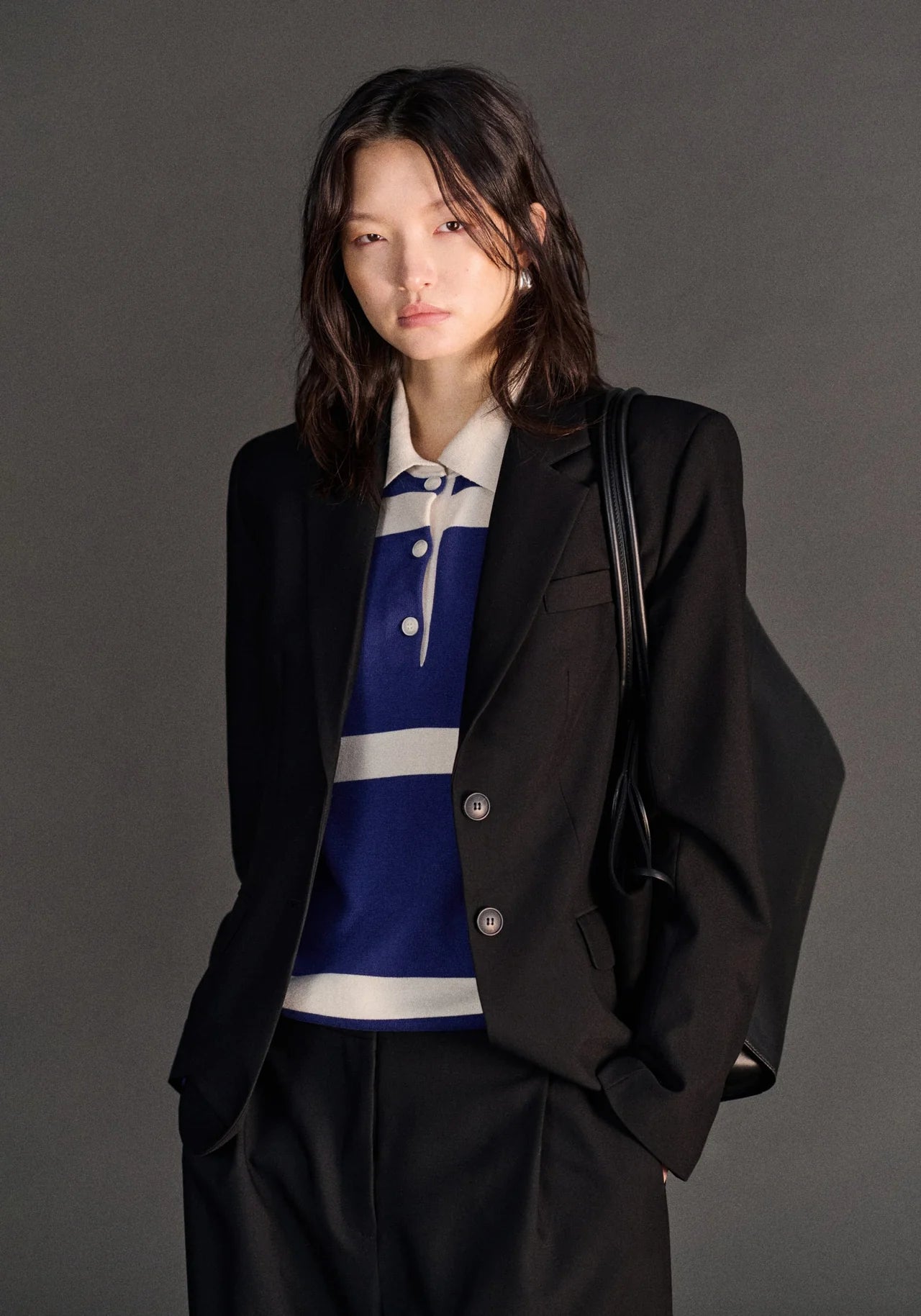 Rival Polo in Blue Stripe Viktoria + Woods