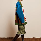 Lasso Patchwork Knit Cardigan