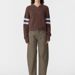 Wool Alpaca Zip Up Knit BASSIKE