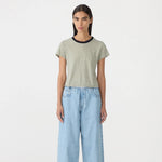 Stripe Raw Edge Baby T-Shirt BASSIKE