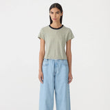 Stripe Raw Edge Baby T-Shirt BASSIKE