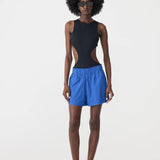 Cobalt Cotton Tennis Short in Cobalt Blue BASSIKE