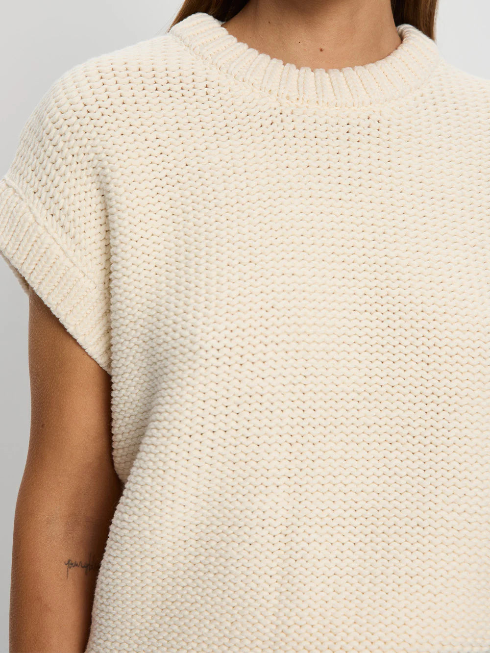 Olessia Knit Sweater in Cream