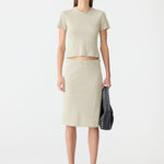 Bias Stripe Baby T-Shirt in Yellow/Purple BASSIKE