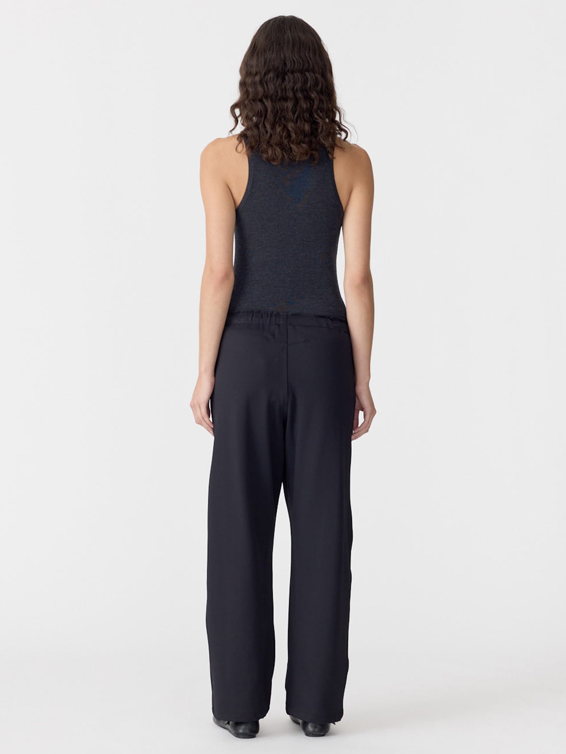 Twill Minimal Pant in Black BASSIKE
