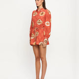 Vacanza Playsuit in Red Kivari