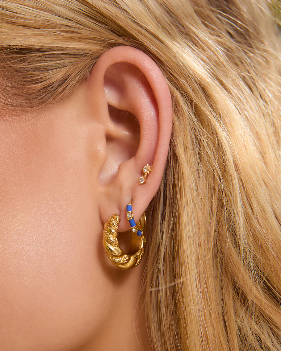 Papaya Enamel Earrings Arms of Eve