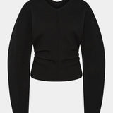 Ayana Merino Sweater in Black Sir.