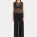 Ingrid Lace Top in Black Sir.