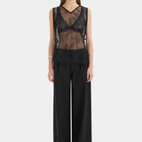 Ingrid Lace Top in Black Sir.