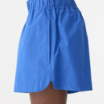 Cobalt Cotton Tennis Short in Cobalt Blue BASSIKE