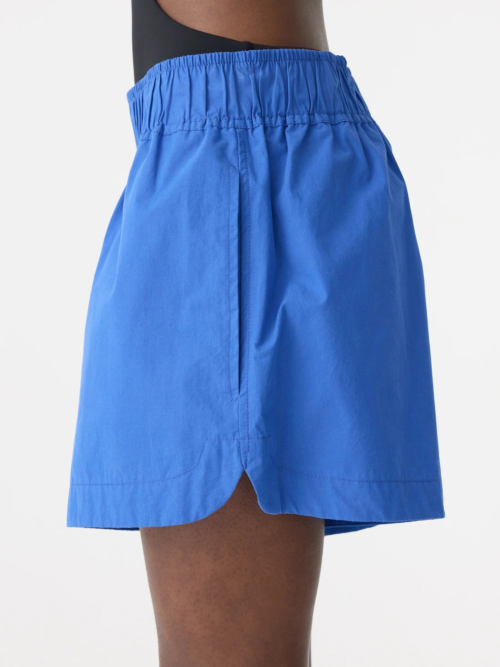Cobalt Cotton Tennis Short in Cobalt Blue BASSIKE