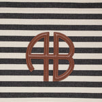 Lara Tote in Natural and Black Stripe Anine Bing