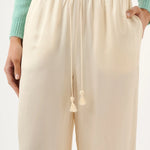 Miles Pant in Ivory Roame