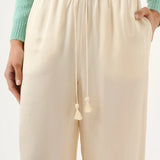 Miles Pant in Ivory Roame