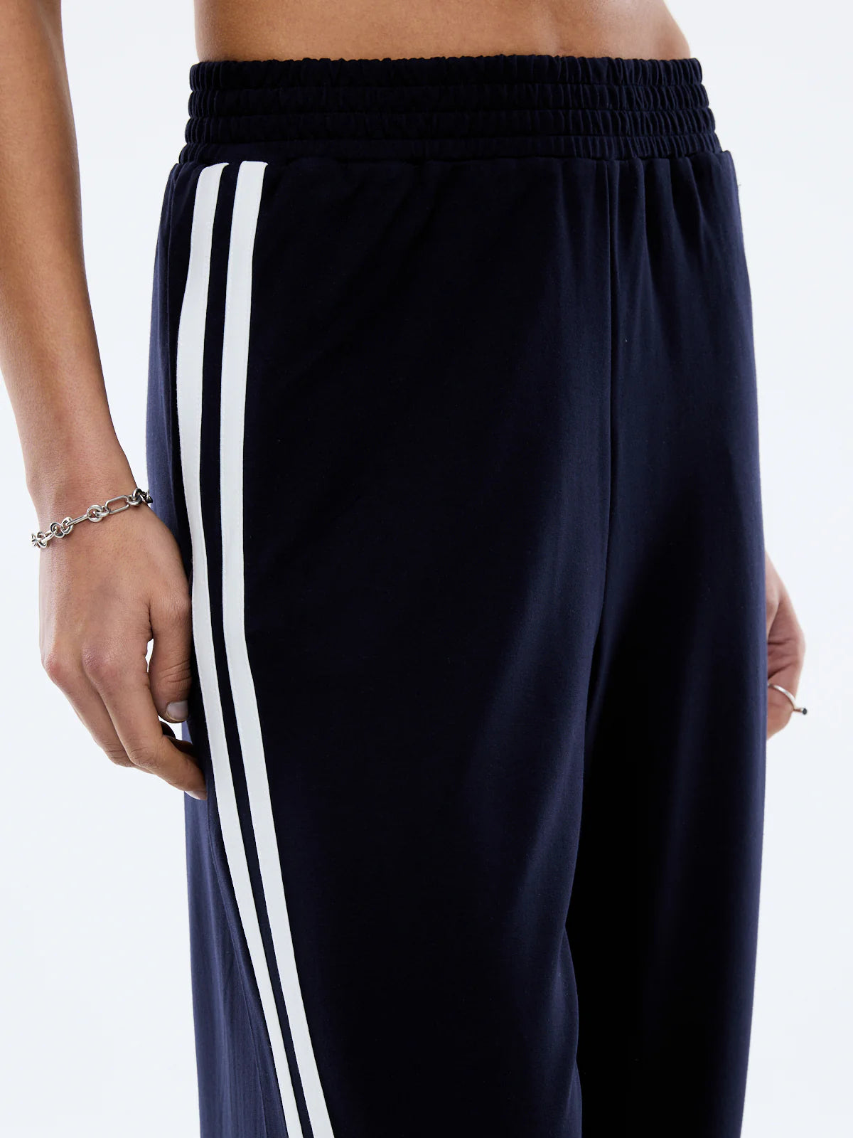 Valentina Pant in Black/White Ena Pelly