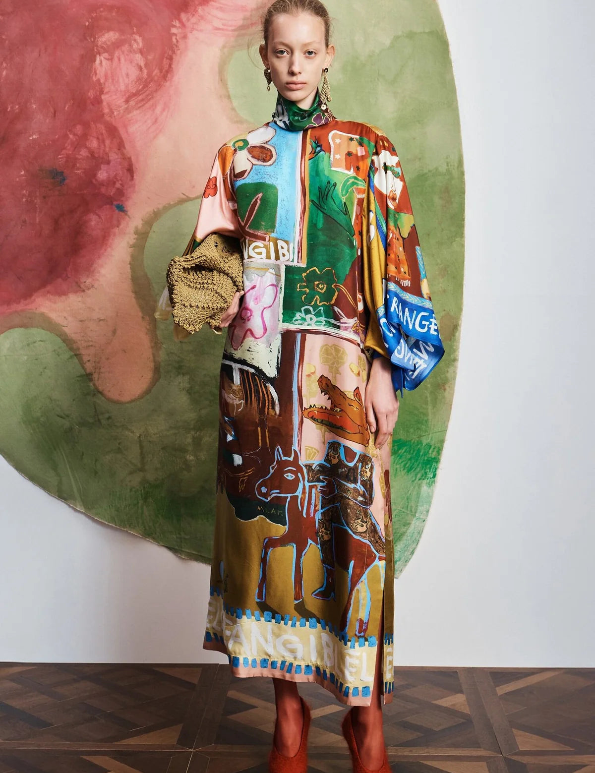 Mlak Silk Midi Dress Alemais