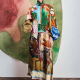 Mlak Silk Midi Dress Alemais