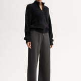 Leon Knit Cardigan in Black Elka Collective
