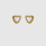 Sweetheart Gold Earrings in Small Arms of Eve