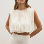 Contessa Top in Ivory Bayse Brand