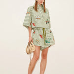 Bisou Embroidered Short Alemais