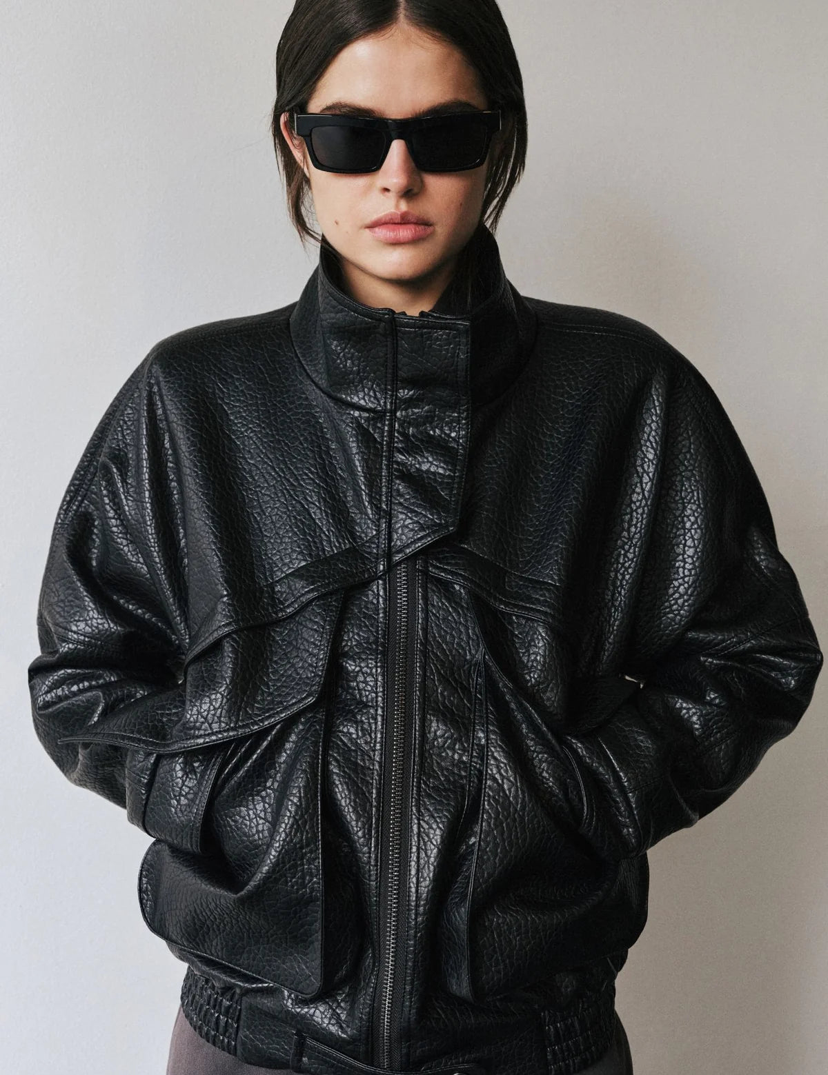 Inez Jacket in Black Bayse Brand