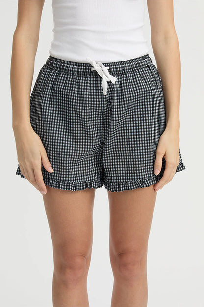 Maja Short in Blue Gingham