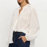 Lenny Blouse in White