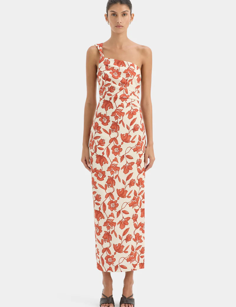 Chloe One Shoulder Midi Dress Sir.