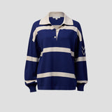 Rival Polo in Blue Stripe Viktoria + Woods