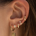 Nova Gold Huggie Arms of Eve