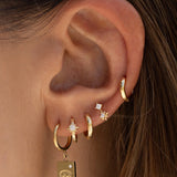 Nova Gold Huggie Arms of Eve