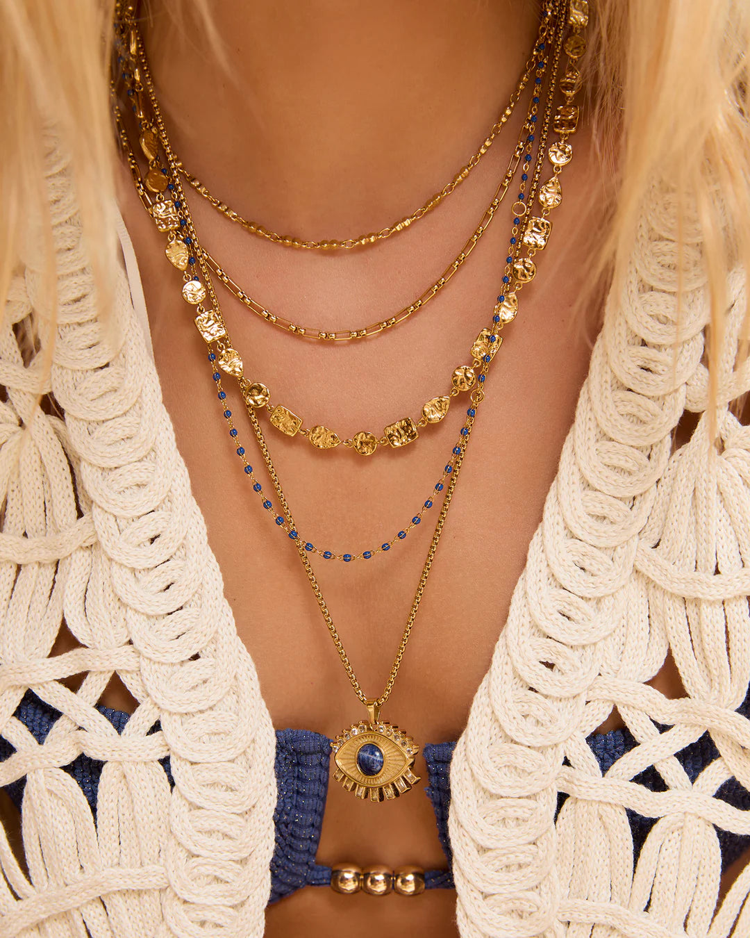 Harlow Gold Necklace Arms of Eve