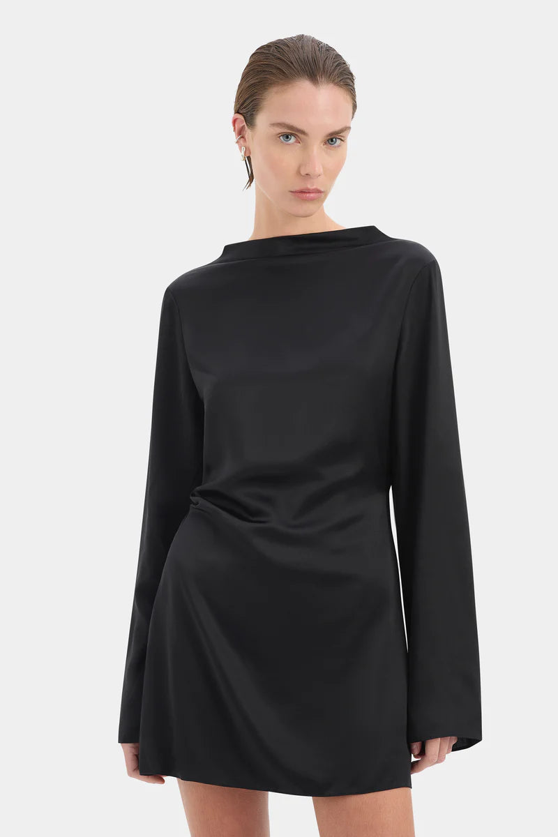 Yasmine Mini Dress in Black Sir.