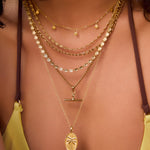 Zahara Gold Necklace Cloth Lifestyle Boutique