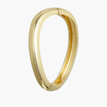 Thin Warped Bangle in Gold Anna Rossi